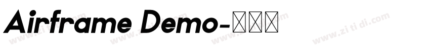 Airframe Demo字体转换